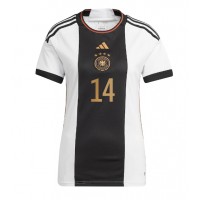 Dámy Fotbalový dres Německo Jamal Musiala #14 MS 2022 Domácí Krátký Rukáv